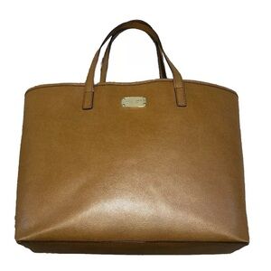 Michael Kors Brown Leather Tote Bag
